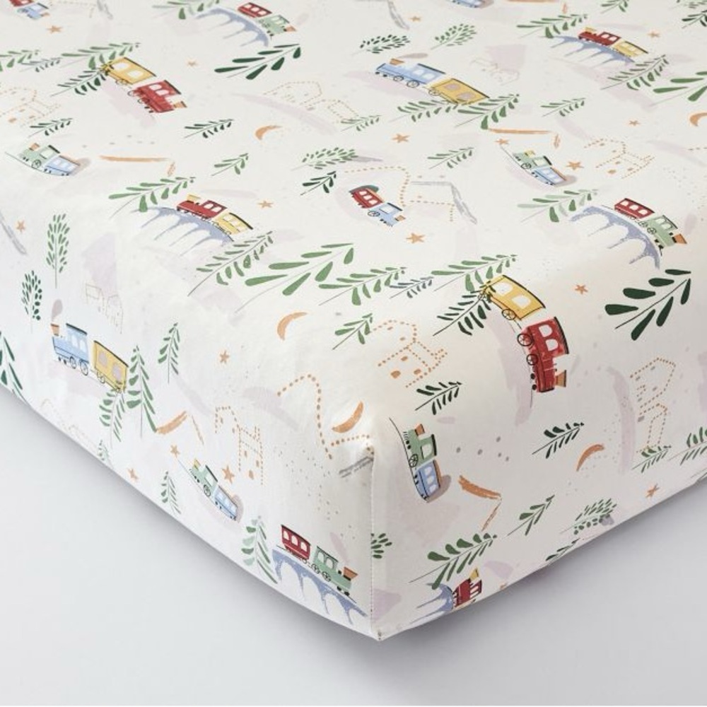 NWT Pottery Barn Baby organic crib sheet